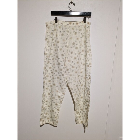 Mens Vintage Towncraft Penneys Pajama Set 60s Cream Blue No Iron 42-44 L - Picture 5 of 6